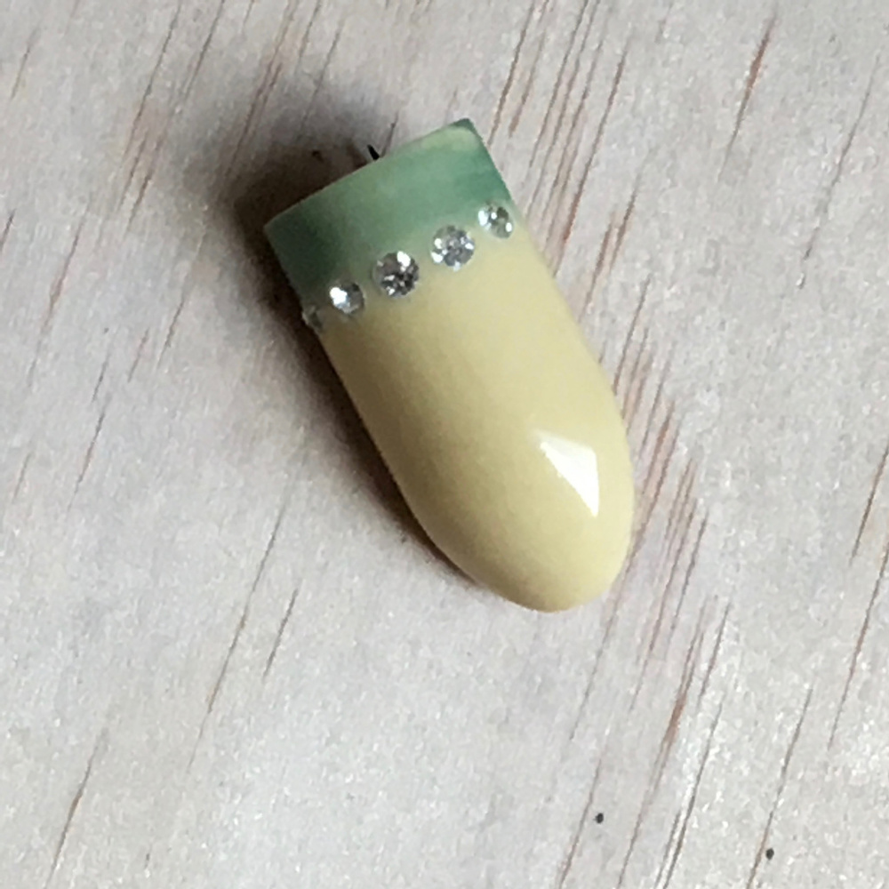 Celluloid & Rhinestone Bullet Scatter Pin VINTAGE - Picture 4 of 4